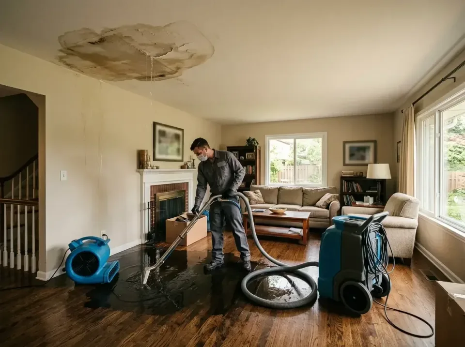 attic-pipe-burst-ceiling-drip-008 — frequently asked questions, Water Damage Restoration & Carpet Care in West Peoria, IL